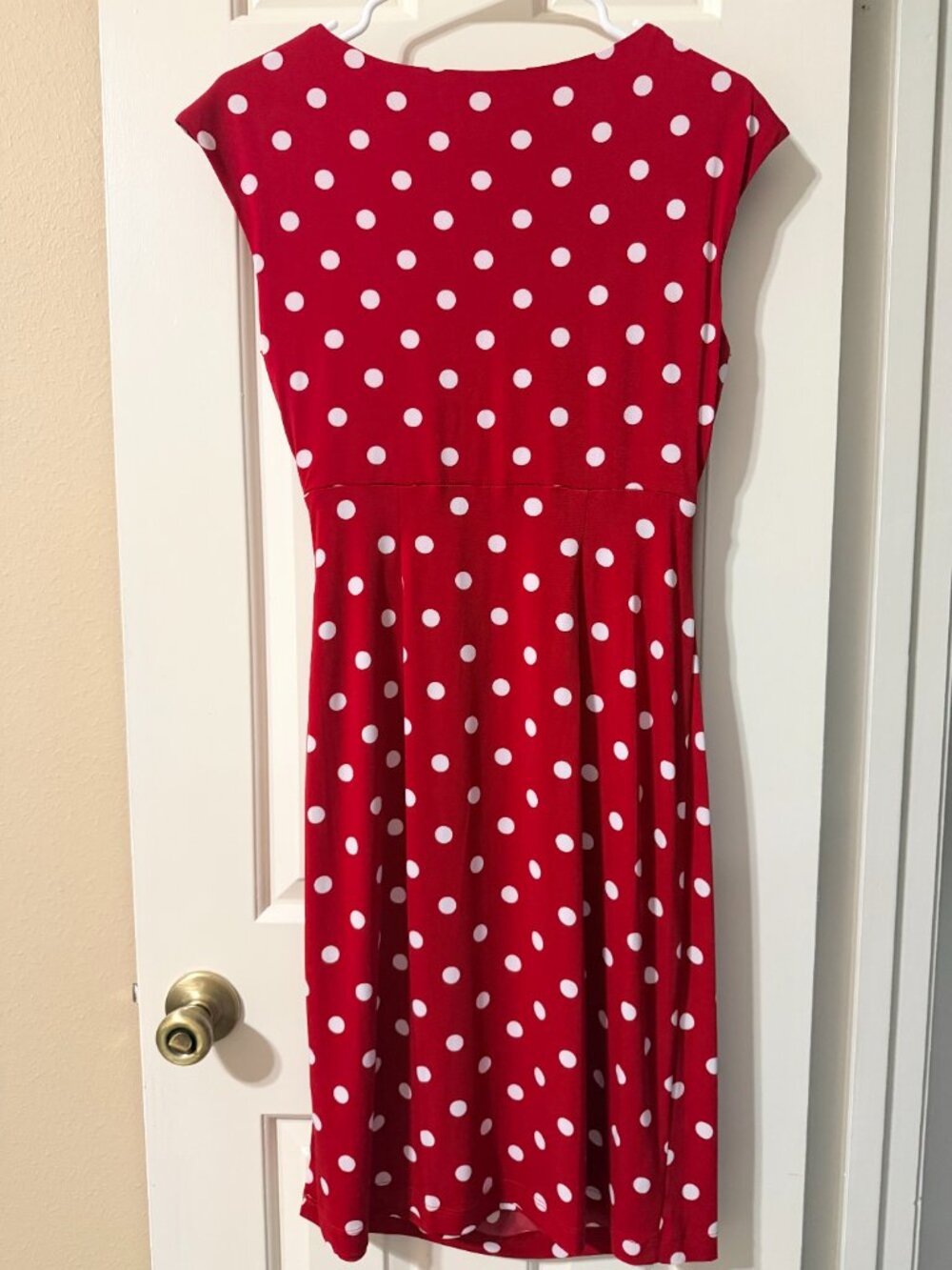 Sz 8 Connected Red & White Polka Dot Dress - Picture 3 of 6